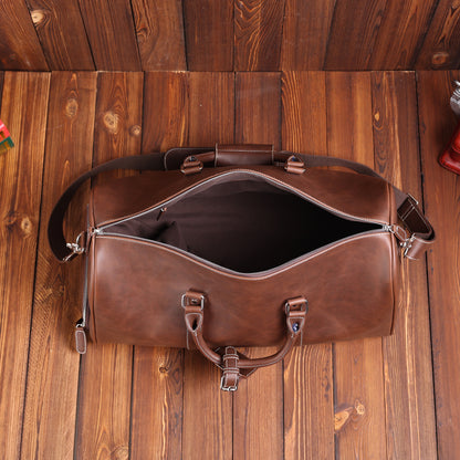 Custom PU Leather Duffle Bag with Shoe Compartment