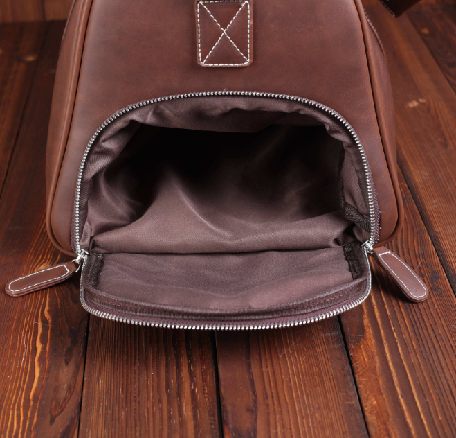 Custom PU Leather Duffle Bag with Shoe Compartment