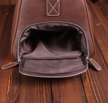 Custom PU Leather Duffle Bag with Shoe Compartment