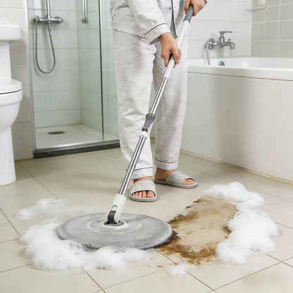 360° Spin Mop & Bucket Set with 4 Microfiber Pads
