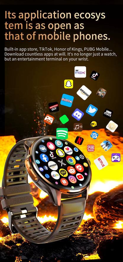 H100 M99 Smartwatch | 4G SIM | 1.6" Screen | GPS NFC IP68 | 950mAh Battery | Android Smart Watch